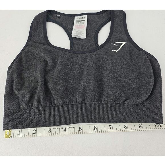 GYMSHARK WOMEN'S RACERBACK SPORTS BRA – GRAY – SIZE SMALL – SEAMLESS FIT - Picture 7 of 7